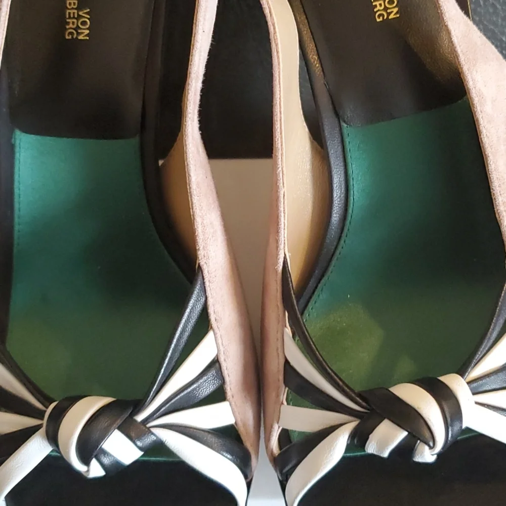 Diane Von Furstenberg Slingback Heels Sz 6 - Picture 6 of 10